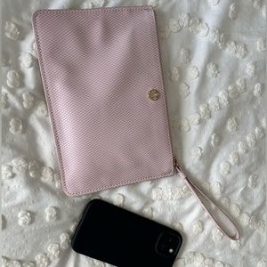 EUC light pink wristlet/clutch